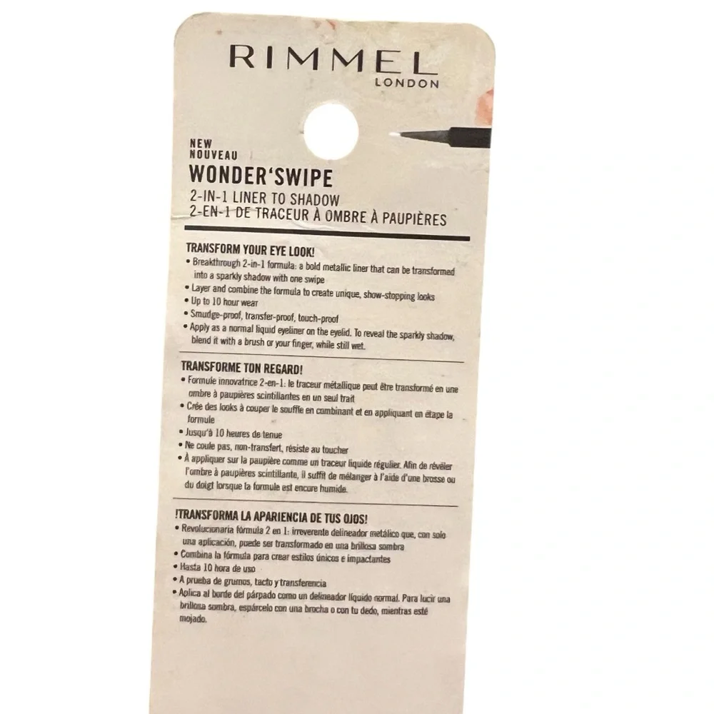 Rimmel Wonder’ Swipe 2-in-1 Liner to Shadow Eyeliner - 016 Out Out NEW Blue Blk‎
